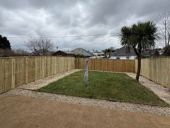 a fenced garden